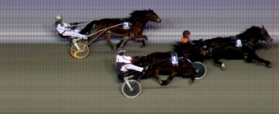 Målfoto for løp 2 på bane BI den 17.01.2014