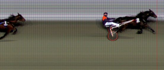 Målfoto for løp 6 på bane BI den 17.01.2014