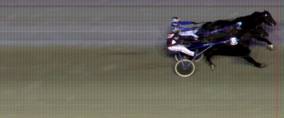 Målfoto for løp 2 på bane BI den 31.01.2014