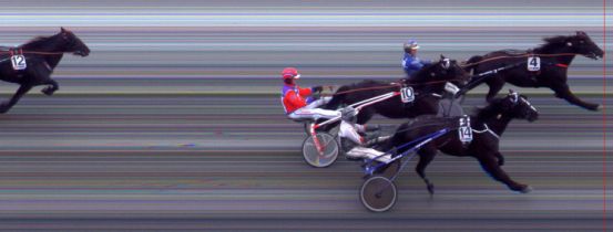 Målfoto for løp 5 på bane BI den 08.02.2014