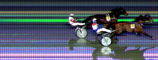 Målfoto for løp 1 på bane BI den 28.02.2014