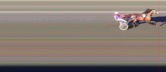 Målfoto for løp 1 på bane BI den 25.04.2014