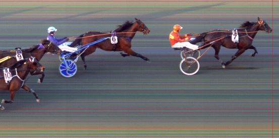 Målfoto for løp 5 på bane BI den 25.04.2014