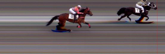 Målfoto for løp 1 på bane BI den 03.05.2014