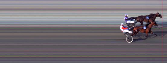 Målfoto for løp 2 på bane BI den 06.06.2014