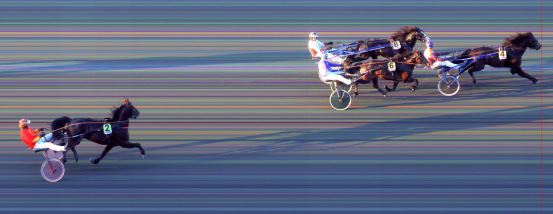 Målfoto for løp 9 på bane BI den 06.06.2014