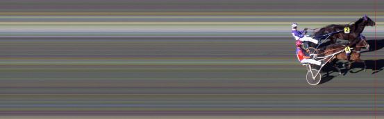 Målfoto for løp 1 på bane BI den 13.06.2014