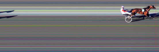 Målfoto for løp 4 på bane BI den 13.06.2014