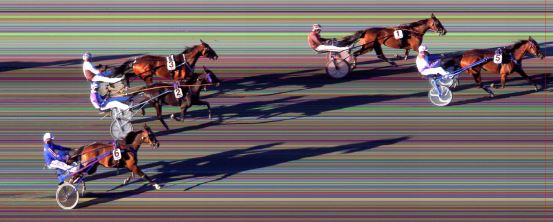 Målfoto for løp 7 på bane BI den 13.06.2014