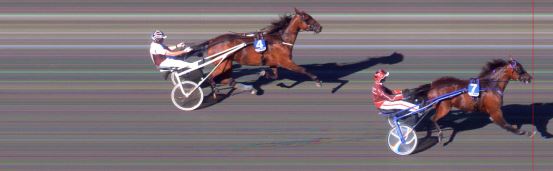 Målfoto for løp 2 på bane BI den 20.07.2014