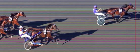 Målfoto for løp 5 på bane BI den 20.07.2014