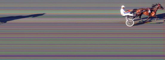 Målfoto for løp 6 på bane BI den 20.07.2014