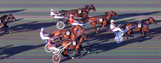 Målfoto for løp 7 på bane BI den 20.07.2014