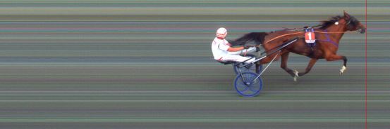 Målfoto for løp 3 på bane BI den 25.07.2014