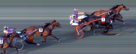 Målfoto for løp 5 på bane BI den 27.07.2014