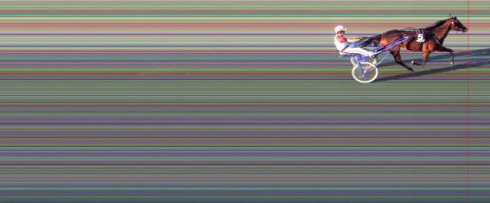 Målfoto for løp 6 på bane BI den 01.08.2014