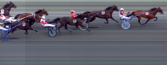 Målfoto for løp 7 på bane BI den 01.08.2014