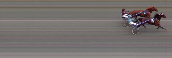 Målfoto for løp 2 på bane BI den 02.08.2014