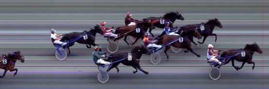 Målfoto for løp 5 på bane BI den 02.08.2014