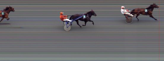 Målfoto for løp 4 på bane BI den 03.08.2014