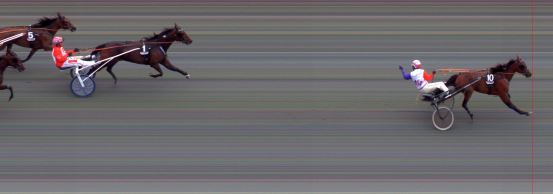 Målfoto for løp 6 på bane BI den 03.08.2014