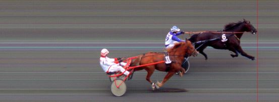 Målfoto for løp 6 på bane BI den 15.08.2014