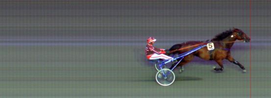 Målfoto for løp 7 på bane BI den 15.08.2014