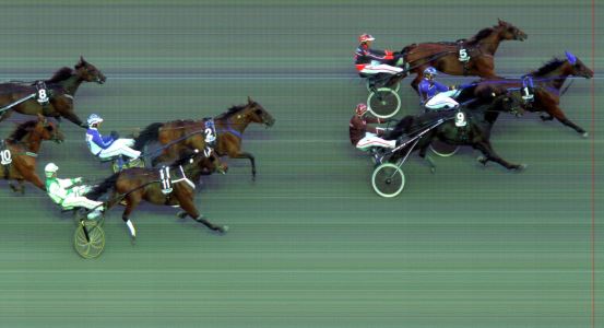 Målfoto for løp 6 på bane BI den 29.08.2014