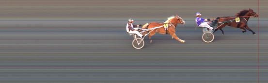 Målfoto for løp 1 på bane BI den 12.09.2014