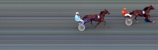 Målfoto for løp 2 på bane BI den 21.09.2014