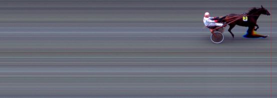 Målfoto for løp 1 på bane BI den 03.10.2014