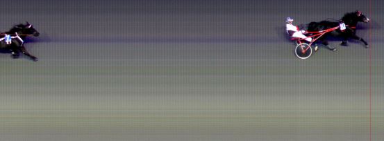 Målfoto for løp 2 på bane BI den 03.10.2014