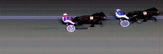 Målfoto for løp 1 på bane BI den 07.12.2014