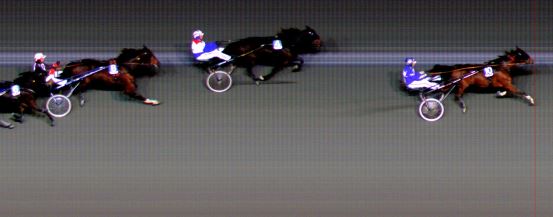 Målfoto for løp 2 på bane BI den 07.12.2014