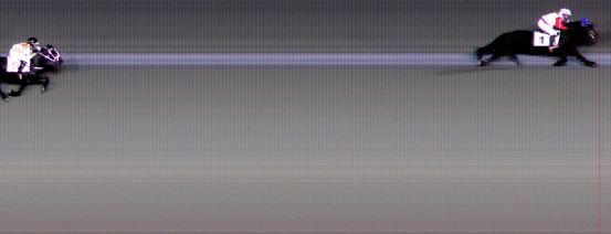 Målfoto for løp 4 på bane BI den 07.12.2014