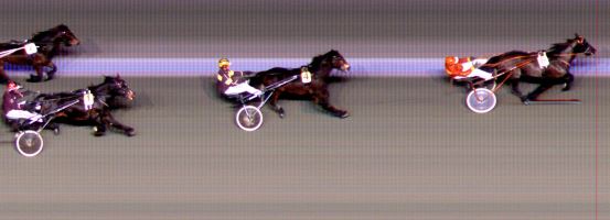 Målfoto for løp 1 på bane BI den 12.12.2014