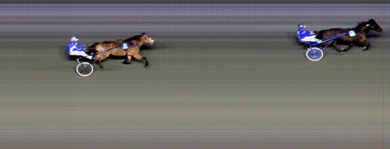 Målfoto for løp 2 på bane BI den 09.01.2015