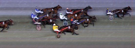 Målfoto for løp 6 på bane BI den 23.01.2015