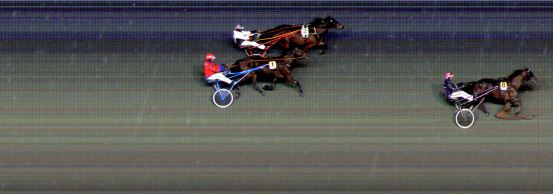 Målfoto for løp 1 på bane BI den 28.01.2015