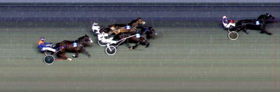 Målfoto for løp 2 på bane BI den 28.01.2015