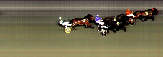 Målfoto for løp 1 på bane BI den 13.02.2015