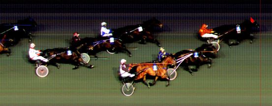 Målfoto for løp 2 på bane BI den 06.03.2015