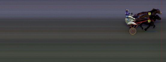 Målfoto for løp 1 på bane BI den 27.03.2015