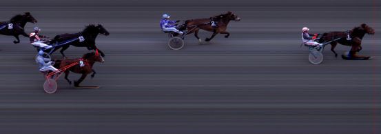 Målfoto for løp 6 på bane BI den 24.04.2015