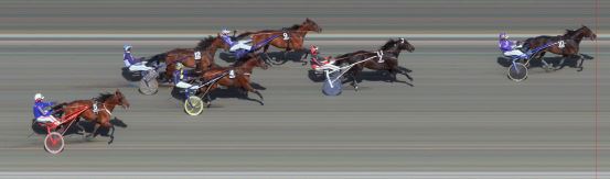 Målfoto for løp 6 på bane BI den 09.05.2015