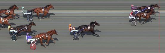 Målfoto for løp 7 på bane BI den 09.05.2015