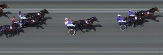 Målfoto for løp 8 på bane BI den 09.05.2015