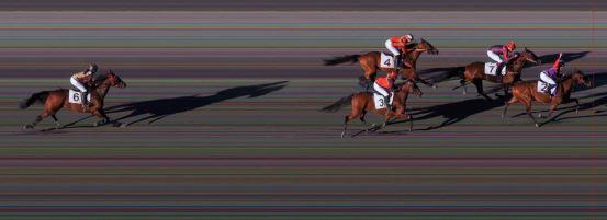 Målfoto for løp 3 på bane BI den 15.05.2015