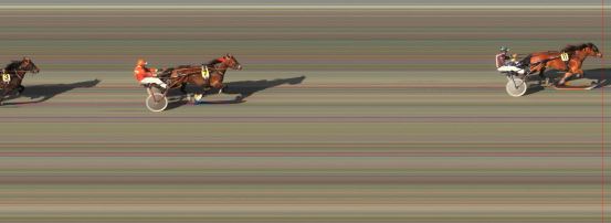 Målfoto for løp 1 på bane BI den 05.06.2015