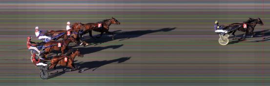 Målfoto for løp 3 på bane BI den 05.06.2015